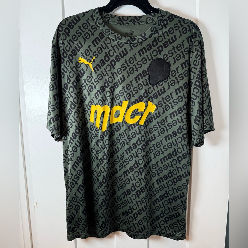 Puma x Madchester Manchester City Men's Olive and Yellow Jersey